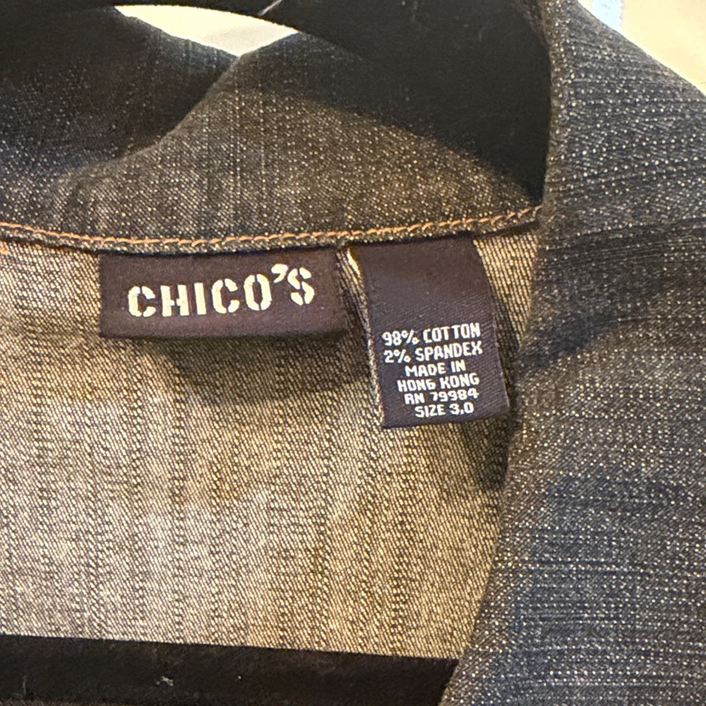 Chico's Charcoal Denim Dress/ Jacket
